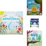 Küçük Yağmur Damlası: Doğanın Eşsiz Hikayeleri 4,Küçük Ayçiçeği,Küçük Kar Tanesi,Küçük Kuş-4 Kitap Set