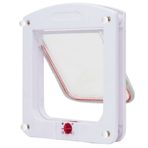 Kudi 4 Yollu Beyaz 22x20x3 cm Kedi Köpek Kapısı