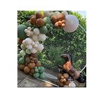 Küf Yeşili-Ten-Çikolata Kahve Renk Balon Zinciri 50 Adet+5 mt balon zinciri