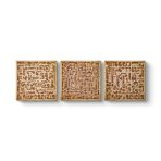 Kufi Nas - Ayetel Kürsi - Felak Tablosu 186 x 60-3 Parçalı
