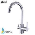 Kuğu Model Arıtma Çıkışlı Mutfak Eviye Bataryası