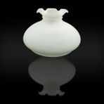 Kuğulu Avize Alaaddin Cam Beyaz Renkte (Alt Çap: 24.00cm-h:19.00cm)