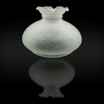 Kuğulu Avize ALAADDİN CAM MAT DEKORLU (ALT ÇAP: 24.00cm) - Renkli