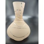 Kuğulu Avize. Avize Lamba Camı. Somon Renkli. Suyolu Desenli. (Alt Çap: 8.00cm-h:18.00cm)