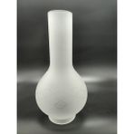 Kuğulu Avize Büyük Lamba Camı. Mat, Kesme Desenli (Buzlu cam gibi) (Alt Çap: 8.00cm-h:28.00cm) - Renkli