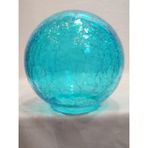 Kuğulu Avize Glob Avize Camı.turkuaz Mavi Renkte.çatlatılmış DESENLI.(ÇAP:15.00cm-DUY YUVASI:7.00cm)