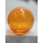 Kuğulu Avize Glob Avize Camı.TURUNCU RENKTE.çatlatılmış desenli(ÇAPI:15.00cm-DUY YUVASI:7.00cm)