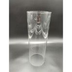 Kuğulu Avize Silindir Avize Camı.şeffaf Renkte.yanlarından 3.adet Vida DELIKLI.ÇAPI:12.00cm-H:34.00cm - Krom - Şeffaf