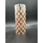 Kuğulu Avize Silindir Avize Camı.yandan 3.delikli.bal-Mat RENKTE.(ÇAP:10.00cm-H:24.00cm) - Bal Cam