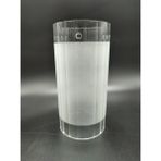 Kuğulu Avize Silindir Avize Camı.yanlardan 3.delikli.mat-Şeffaf RENKTE.(ÇAP:10.00CM-H:20.00CM)