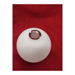 KUĞULU (G.9) AMPULE GÖRE,GLOB AVİZE CAMI.KÜRE.BEYAZ.Çap:10.00cm.