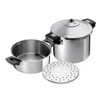 Kuhn Rikon 3013 Duromatic 6+4 lt Inox 24 cm Gümüş Düdüklü Tencere