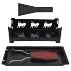KUIKUI Mini Peynir Raclette Izgara Taşınabilir ve Yapışmaz Peynir Pişirme Aracı Her Yerde Lezzetli Yemekler için