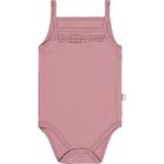 Kujju Civil Baby Ip Askılı Dantelli 12-24 Ay Kız Çıtçıtlı Badi - Pembe - Gül Kurusu - 12 - 18 Ay
