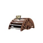 KUK Design Ahşap 14 Raflı Masaüstü Organizer Düzenleyici A4 Evrak Rafı