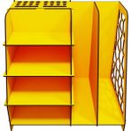 Kuk Design Voronoi Masaüstü Organizer Düzenleyici A4 Evrak Rafı Açık Sarı