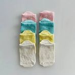 Kukita KUKİ25 Candy 4'lü Kaydırmaz Tabanlı Bebek Çocuk Çorap