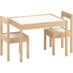 Kukka Ahşap Masa Sandalye Seti KWS100 - Meşe