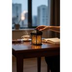 KUKO DESIGN Ramazan Feneri (Tealight LED Mum Hediyeli) Masaüstü Modern Işık Dekoratif Ev Ofis Süsü
