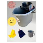 kukohomes TEMİZLİK KOVASI,MOP SETİ,VİLEDA KOVASI,TEMİZLİLK SETİ,PASPAS SETİ,4 LÜ SET