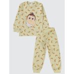 Kukuli Erkek Çocuk Pijama Takımı 2-5 Yaş Taş Rengi - 5 - 6 Yaş