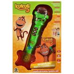 Kukuli Lisanslı Müzikli Işıklı Karaoke Oyuncak Mikrofon - Yeşil