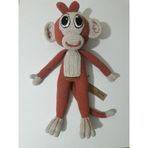 Kukuli Maymun Amigurumi Organik Oyuncak