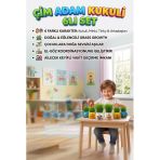 Kukuli Ve Arkadaşları Karakterli 6'Lı Çim Adam Sula Uzat Kes Eğitici Oyuncak Seti