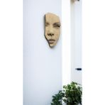 Kul Concept Dekoratif Duvar Heykeli Dokulu El Yapımı (15X25CM) Bej Renk Duvar Dekorasyon Heykeli