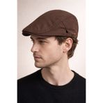 Külah Clean Form Flat Cap – Mocha Stone Tokalı Kasket