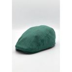 Külah Erkek Dokulu London Kasket Yeşil Flat Cap Şapka - Standart Yeşil