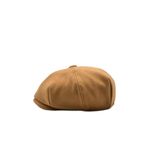 Külah Erkek Dökümlü Kışlık Newsie Kasket Premium Irish Flat Cap Şapka,Camel Tek Ebat