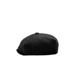 Külah Erkek Dökümlü Kışlık Newsie Kasket Premium Irish Flat Cap Şapka,Siyah Tek Ebat