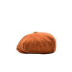 Külah Erkek Dökümlü Kışlık Newsie Kasket Premium Irish Flat Cap Şapka,Turuncu Tek Ebat