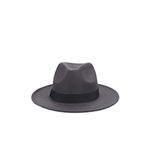 Külah Erkek Fötr Fedora Şapka Panama Kasket - Antrasit
