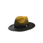 Külah Erkek Multicolor Fötr Şapka Panama Hat,Sarı Tek Ebat