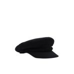 Külah Erkek Şapka Driver Kasket Flat Cap Kaptan Şapkası,Siyah 58 Cm