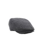 Külah Erkek Şapka Kışlık Trend Flat Cap Yün Kasket,Füme Tek Ebat