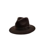 Külah Indiana Jones Erkek Yün Keçe Fötr Şapka Kahve