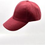 Külah Kadın Bordo Yünlü Kışlık Beyzbol Kep Şapka - Standart