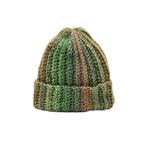 Külah Kadın El Örgüsü Kışlık Yün Bere Green Hat,Yeşil Standart