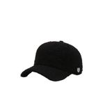 Külah Kadın Kışlık Siyah Peluş Şapka Kep Trendy Baseball Cap