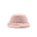 Külah Kadın Kışlık Suni Kürk Peluş Şapka,Pembe Tek Ebat