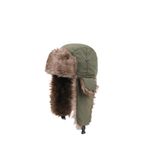 Külah Unisex Çocuk Sıcak Kürklü Bere Kışlık Kulaklı Kayak Şapkası 52Cm,Yeşil 4
