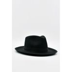 Külah Vintage Erkek Fedora Fötr Şapka Panama İngiliz Trilby Kasket Siyah - Siyah