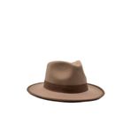 Külah Vintage Erkek Fedora Fötr Şapka Panama İngiliz Trilby Kasket,Bej M