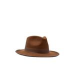 Külah Vintage Erkek Fedora Fötr Şapka Panama İngiliz Trilby Kasket,Taba M