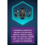 Kulak İçi Kablosuz Bluetooth Kulaklık Ve Nfc Ve Gps Özellikli Akıllı Saat Alarm Ve Titreşim Mir85053768