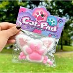 Kulaklı Pembe Kedi Patisi Taba Sukuşi Squishy Stres Oyuncağı Yumuşacık Jel Oyuncak Skuşi Yeni Stil Çok Renkli