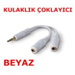 Kulaklık Çoklayıcı Kablo Beyaz Renk A+ Kalite